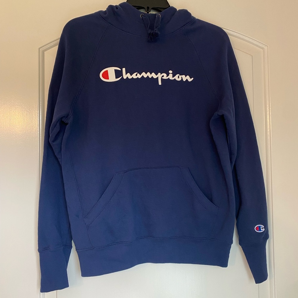 Champion Men's Navy Hoodie